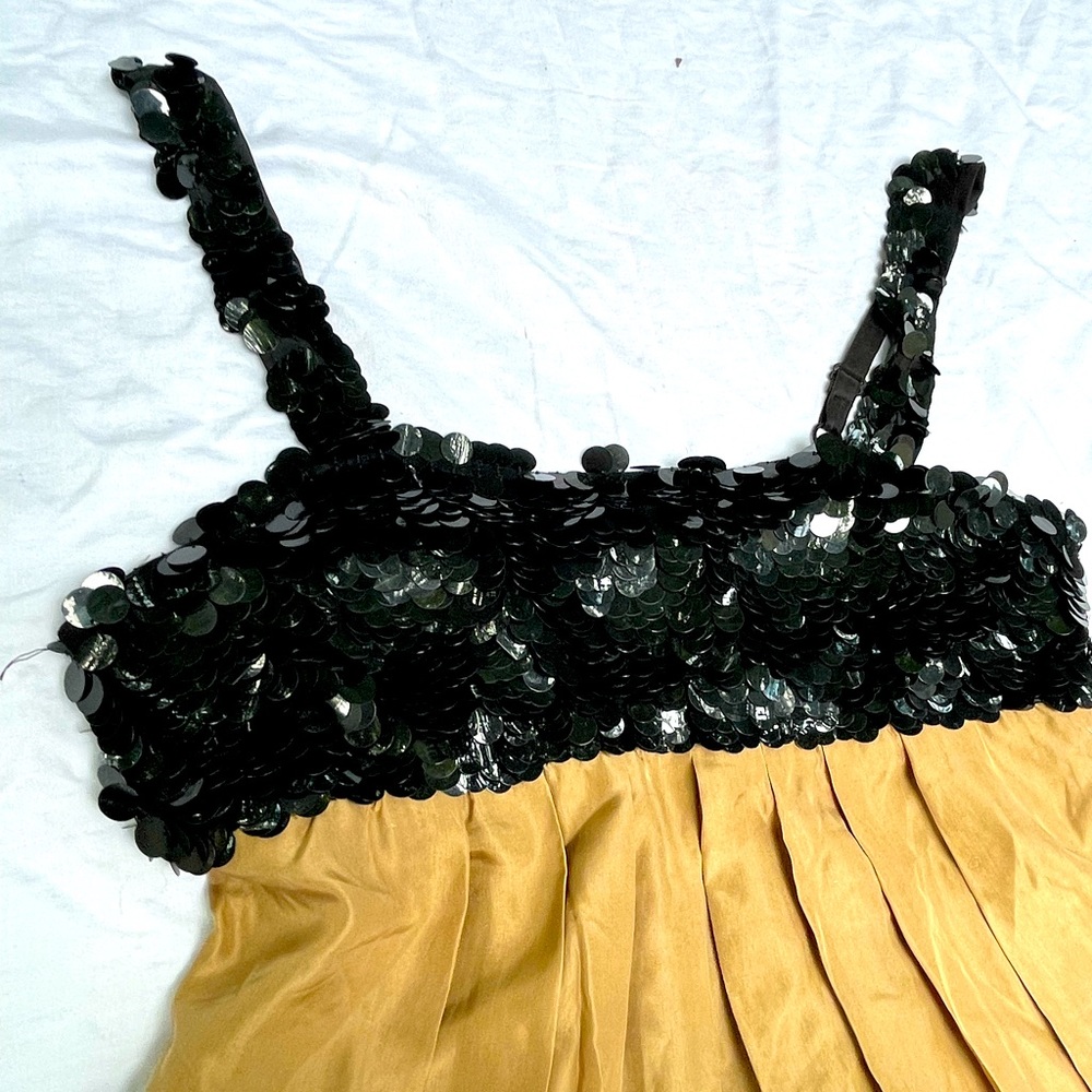 Sequin Top, Bubble Skirt Dress